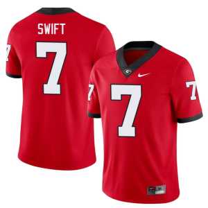 Red Game UGA #7 Men D'Andre Swift Jersey 839005-396 - Image 1