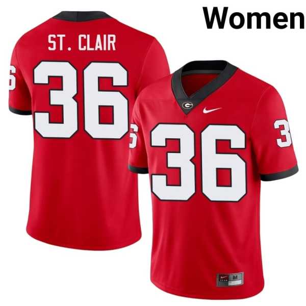 Women20202520Jackson20St.20Clair20georgia20bulldogs20football20jersey20red.jpg