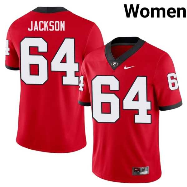 Women20202520Jahzare20Jackson20georgia20bulldogs20football20jersey20red.jpg