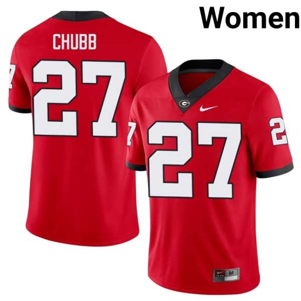 Women20202520Nick20Chubb20georgia20bulldogs20football20jersey20red.jpg