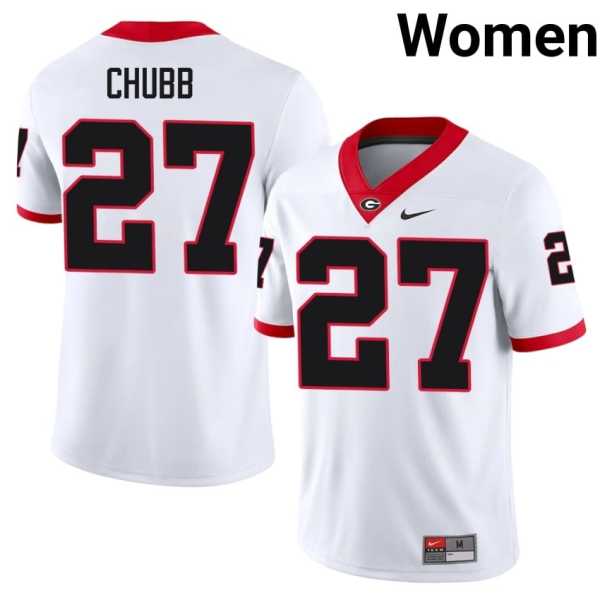 Women20202520Nick20Chubb20georgia20bulldogs20football20jersey20white.jpg