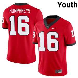 Red London Humphreys Game #16 Youth UGA Jerseys 758124-931 - Image 1
