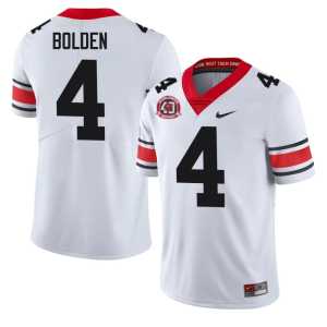 White 1980 National Champions 40th Anniversary UGA Replica Men KJ Bolden #4 Jerseys 233757-358 - Image 1