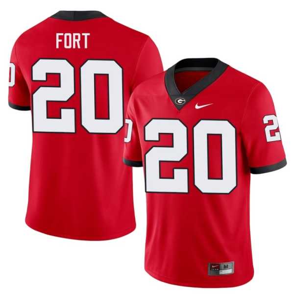 202620Zech20Fort20georgia20bulldogs20football20jersey20red.jpg