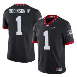 Black Ellis Robinson IV #1 Dawgs Men College Mascot 100th Anniversary Jersey 268500-212 - Image 1