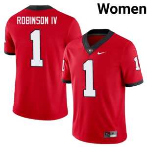 Red Ellis Robinson IV 2026-27 Dawgs #1 Women Jerseys 855564-226 - Image 1