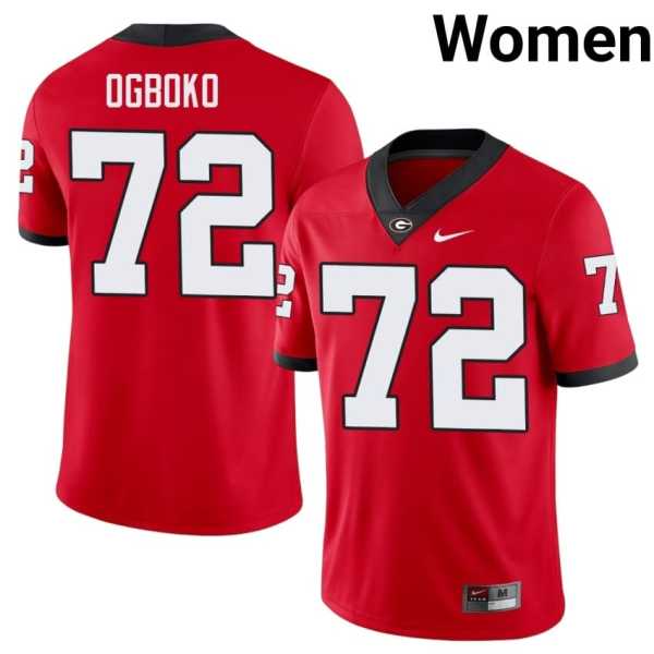 Women20202620Ekene20Ogboko20georgia20bulldogs20football20jersey20red.jpg