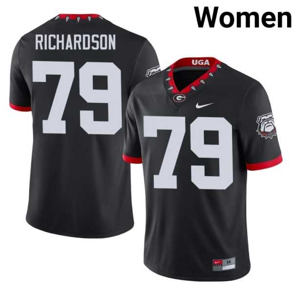 Women20TyQuez20Richardson20202620georgia20bulldogs20football20jersey20mascot20100th20anniversary20black.jpg