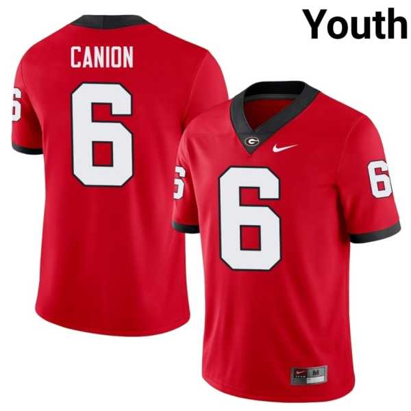 Youth20202620Isiah20Canion20georgia20bulldogs20football20jersey20red.jpg
