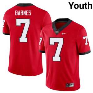 Red #7 University Khalil Barnes Youth Go Dawgs Jersey 166392-198 - Image 1