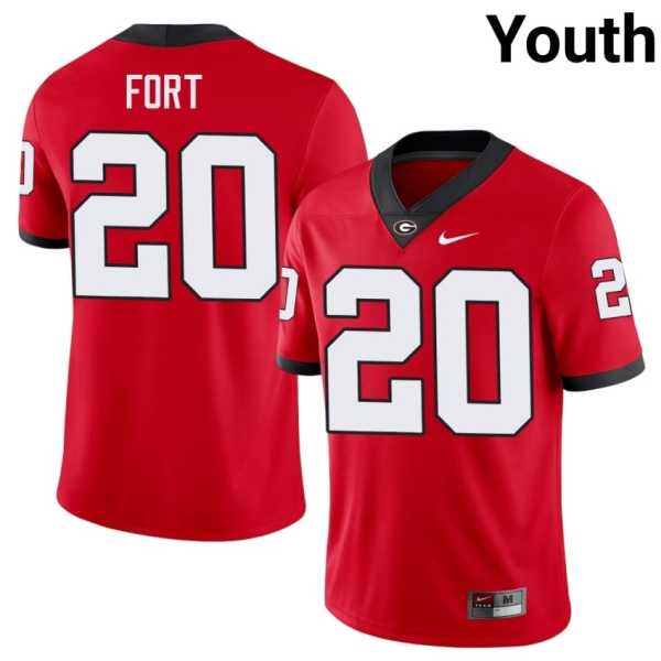 Youth20202620Zech20Fort20georgia20bulldogs20football20jersey20red.jpg